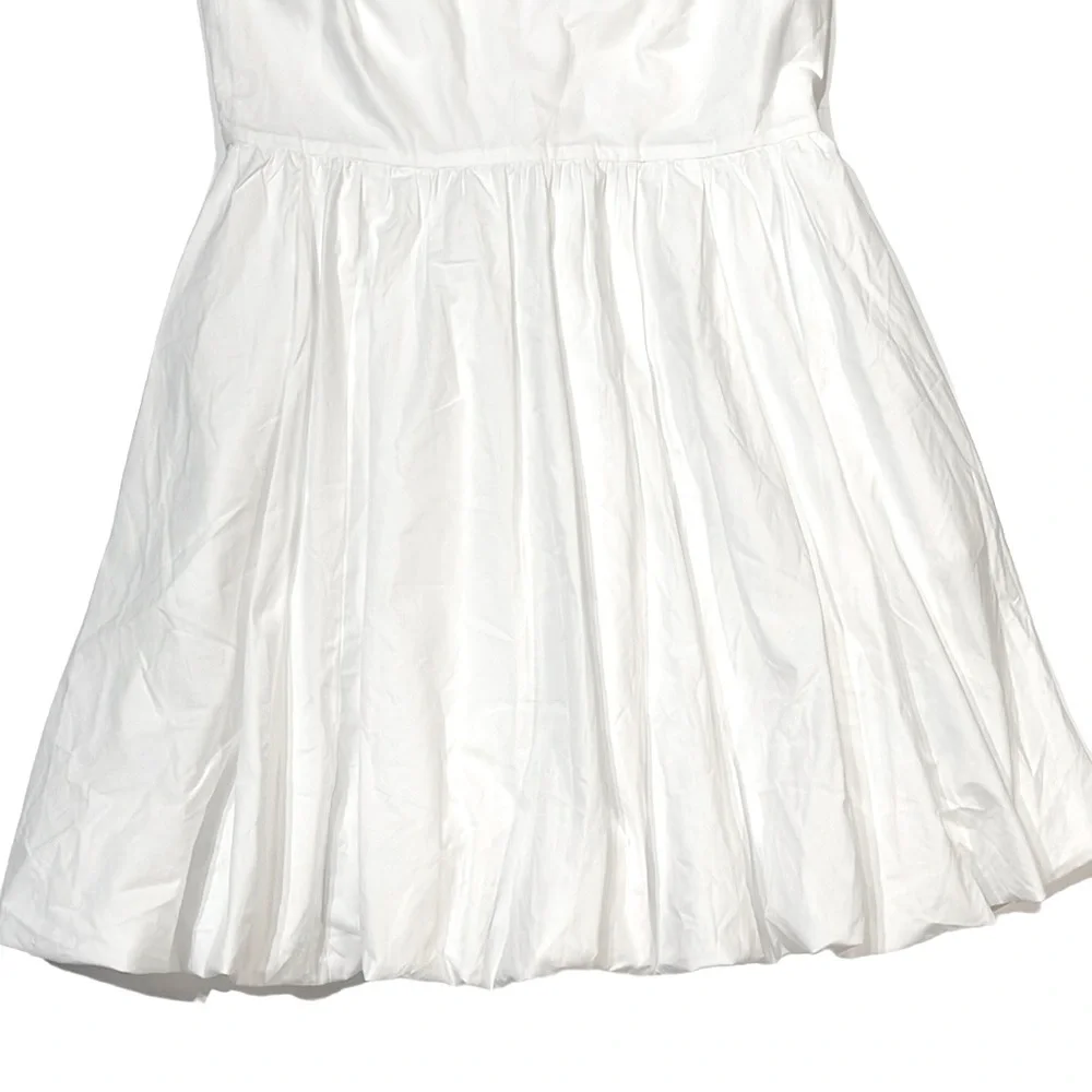 J. Crew Bubble-Skirt A-Line Mini Poplin Dress